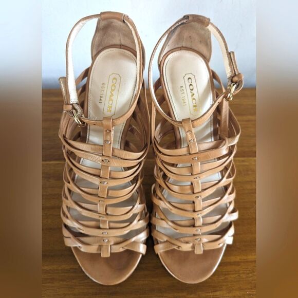 Coach Preppy Light Academia Feminine Chic Minimalist Glam Coquette Heel 5B - Picture 3 of 12